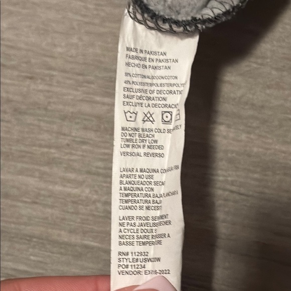 Shark Tee Girls Dark Grey Hollywood Beach Florida Sweatshirt Size S - Picture 5 of 5